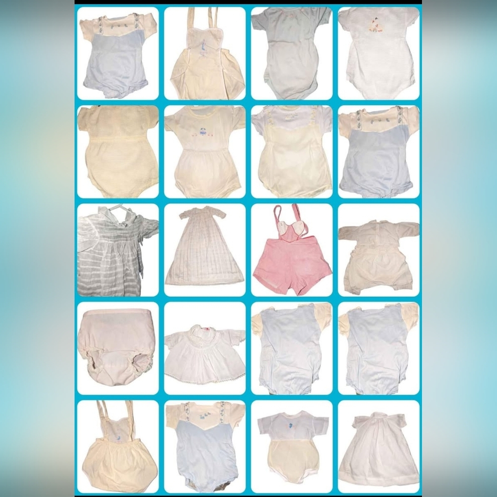 Antique Vintage baby/ toddler/kids clothes‎ and blankets